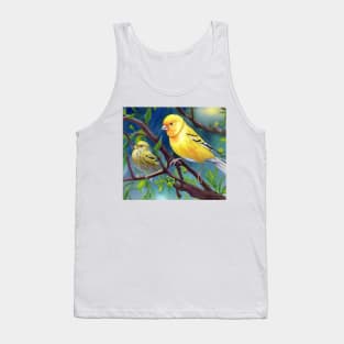 canary watercolor Tank Top